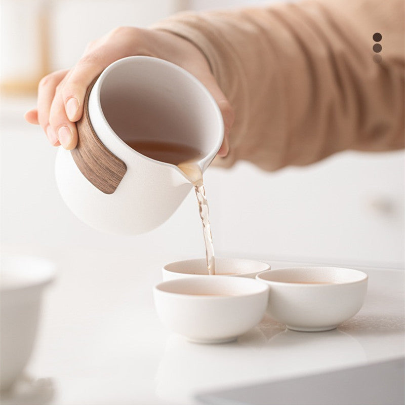 Portable travel Teaware set - One pot and four cups
