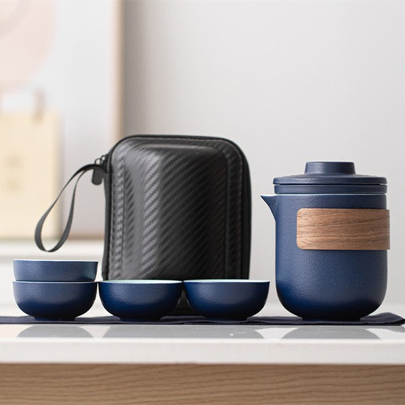 Portable travel Teaware set - One pot and four cups