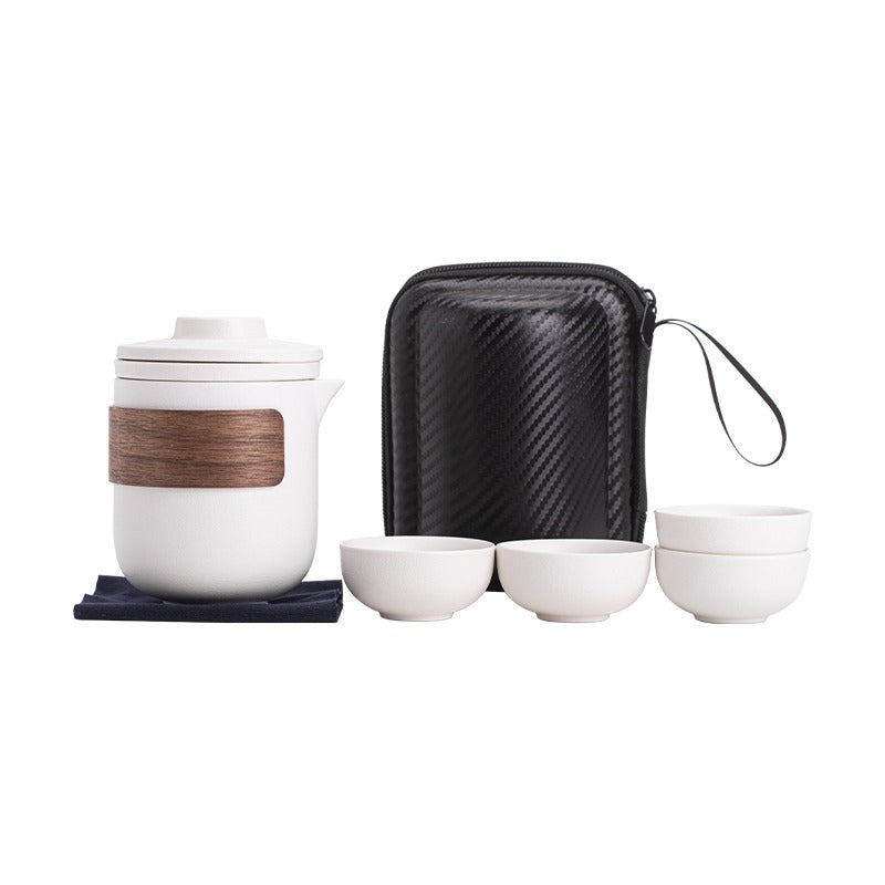 Portable travel Teaware set - One pot and four cups